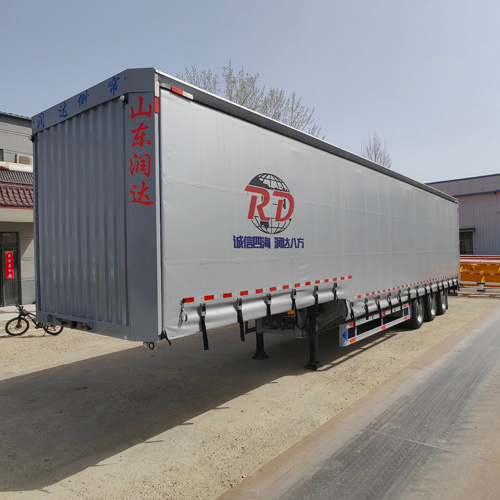 大方数集装箱半挂车 快递物流厢式运输车 长期供应